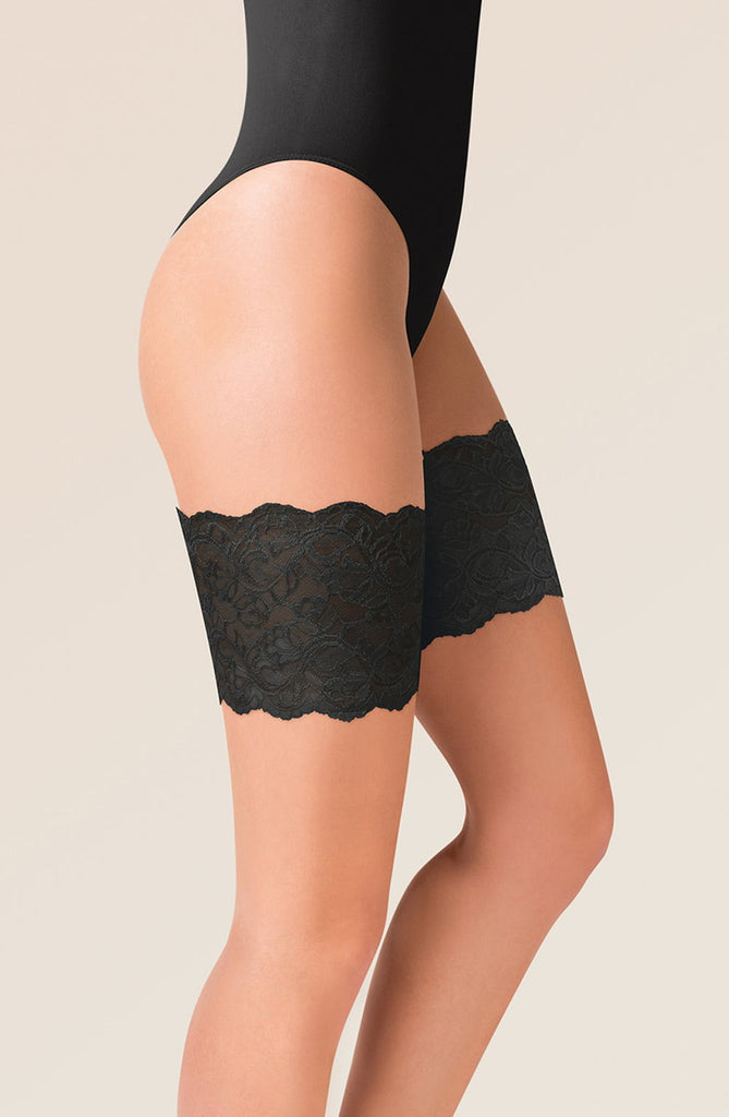 Gabriella Lace Thigh Band 509 Black - My Lingerie Obsession 