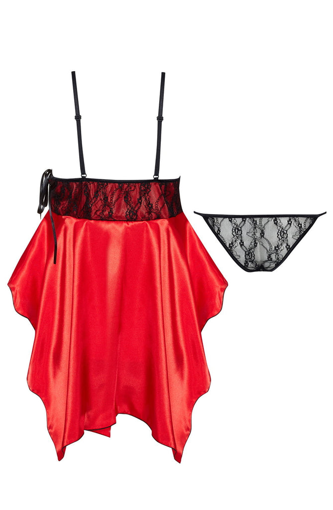 Beauty Night BN6646 Julieta Chemise Red - My Lingerie Obsession 