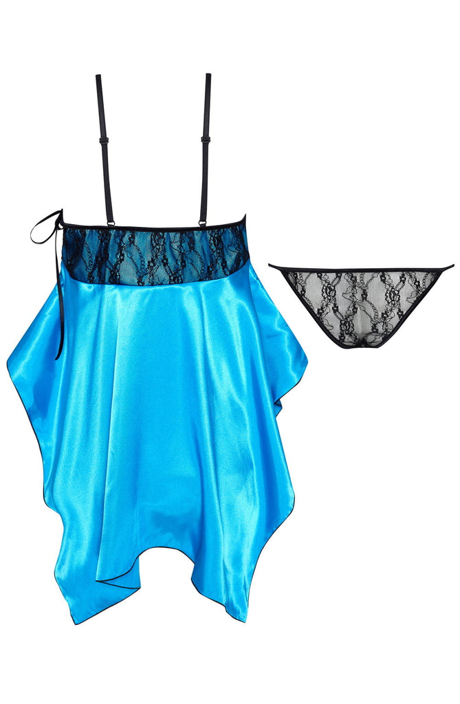 Beauty Night BN6647 Julieta Chemise Turquoise - My Lingerie Obsession 