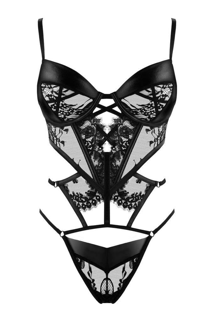 Beauty Night Leonela Teddy Black BN6741 - My Lingerie Obsession 