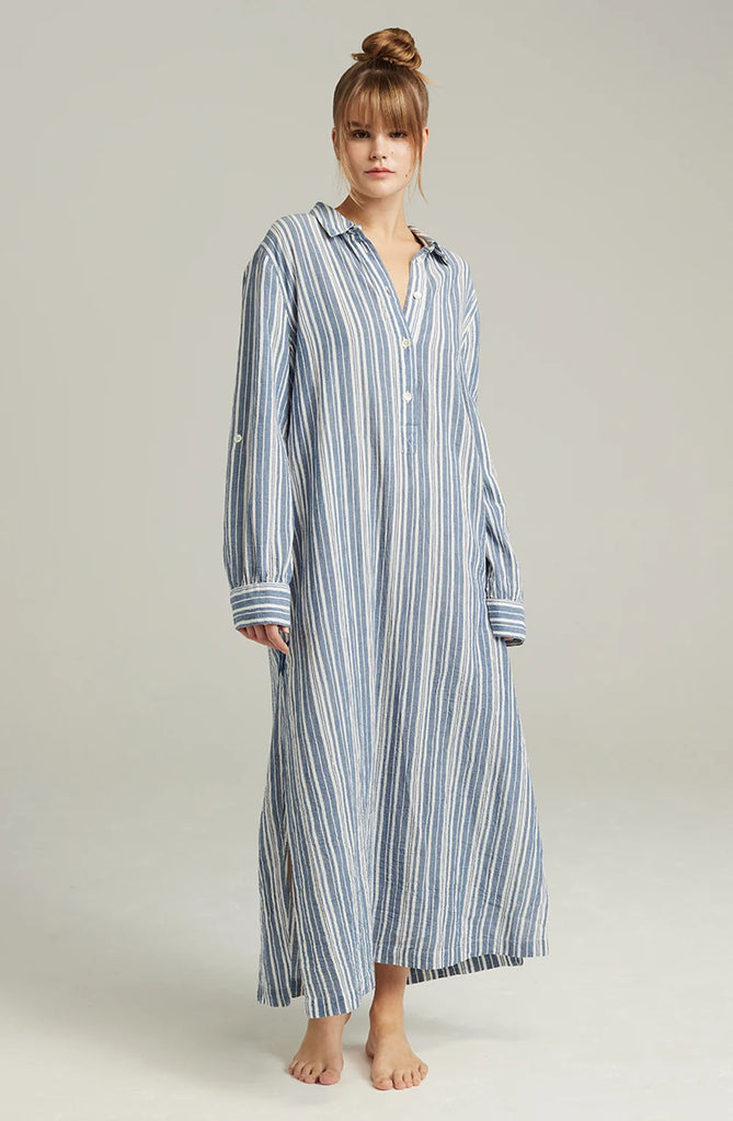 The Maxi Shirt French Navy Stripe At My Lingerie Obsession