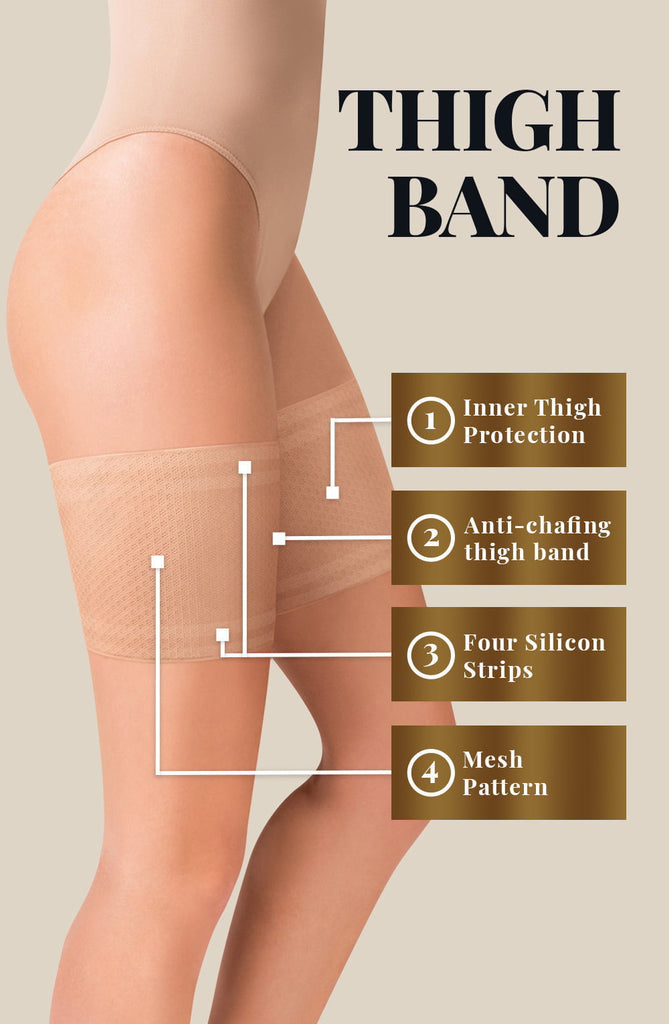 Gabriella Mesh Thigh Band 511 Beige - My Lingerie Obsession 