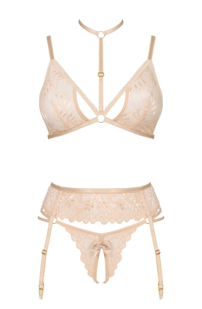 Beauty Night Noemi Lingerie Set Nude BN6723 - My Lingerie Obsession 