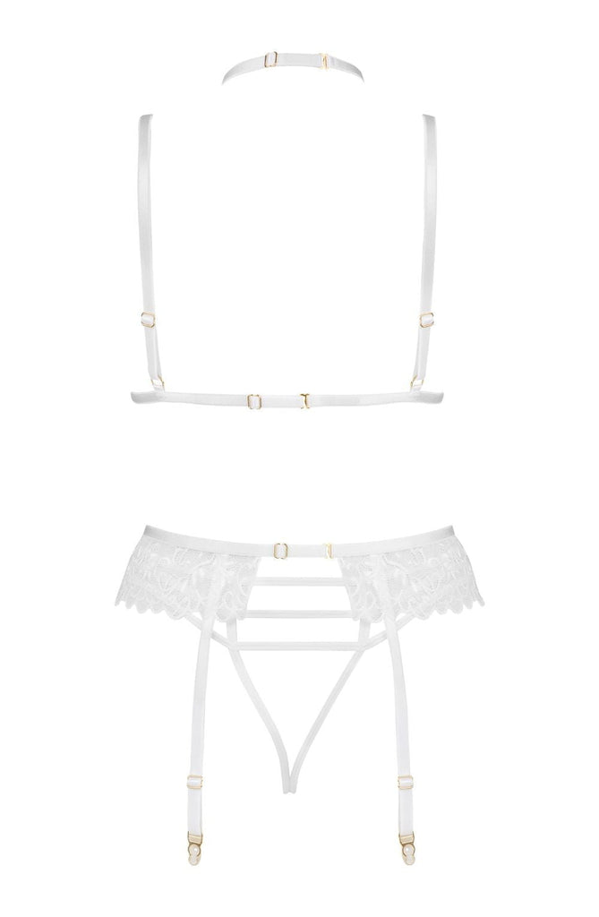 Beauty Night Noemi Lingerie Set White BN6724 - My Lingerie Obsession 