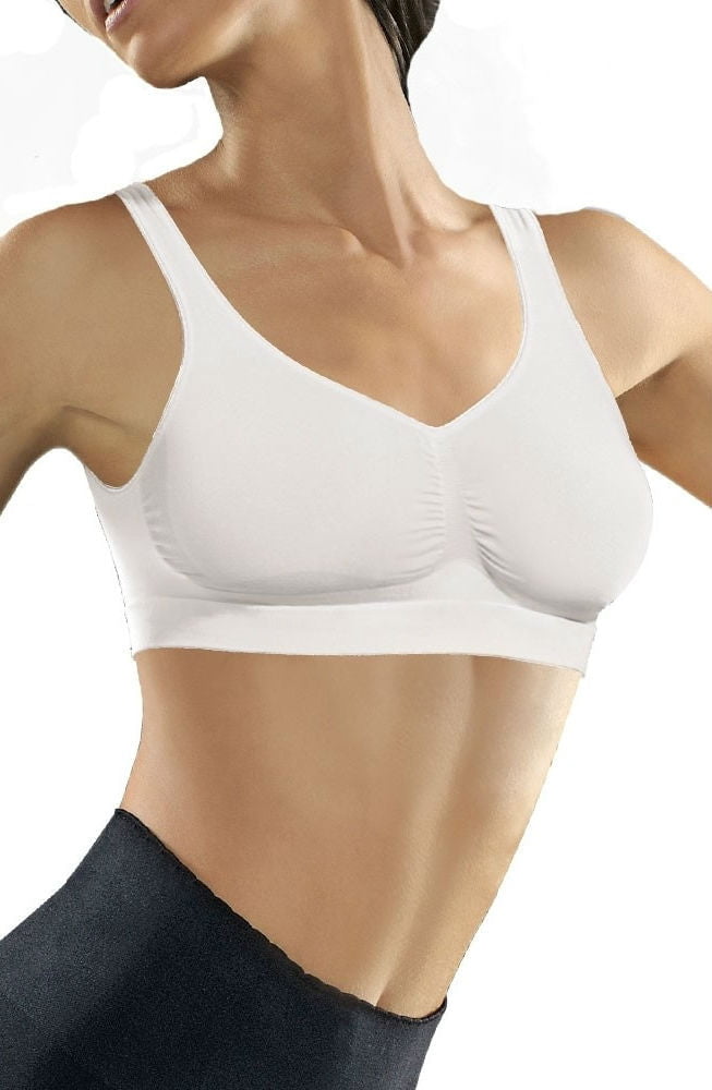 Control Body 110621 Medium Compression Push Up Bra Bianco - My Lingerie Obsession 