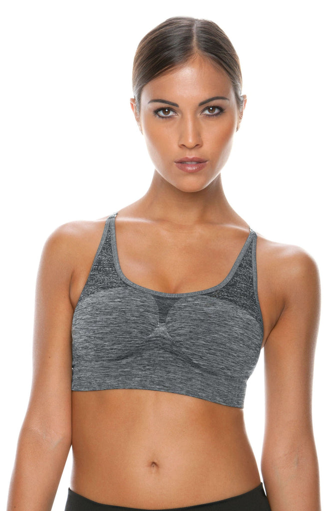 Control Body 110706 Sports Bra Melange/Grey - My Lingerie Obsession 