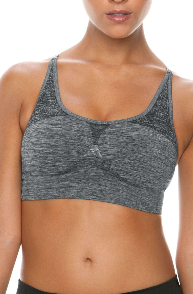 Control Body 110706 Sports Bra Melange/Grey - My Lingerie Obsession 