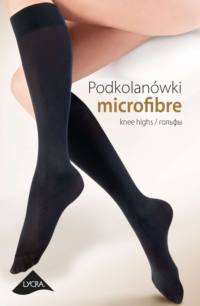 Gabriella Microfibre 501 Knee Highs Black - My Lingerie Obsession 