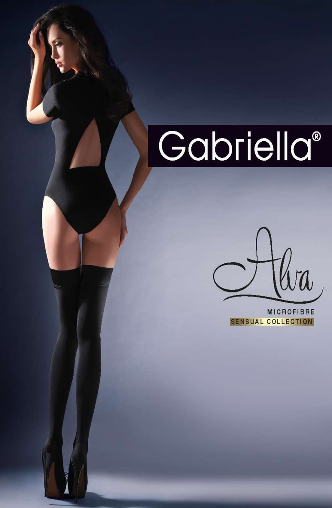 Gabriella Calze Alva Hold Ups Black - My Lingerie Obsession 