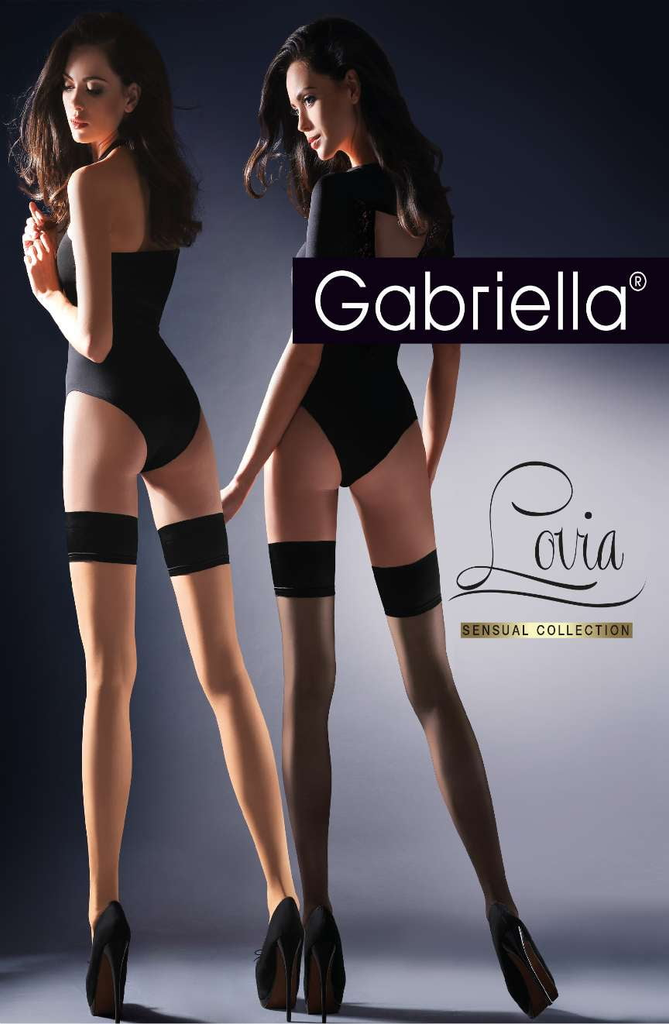 Gabriella Calze Lovia Hold Ups Beige - My Lingerie Obsession 