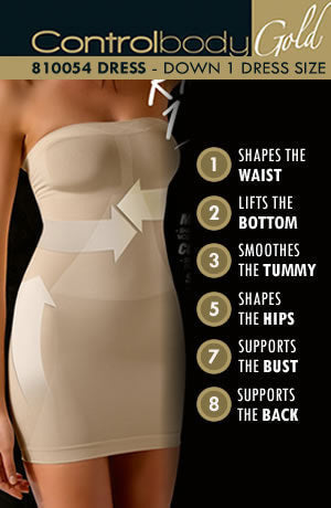 Control Body 810054 Strapless Shaping Dress Skin - My Lingerie Obsession 