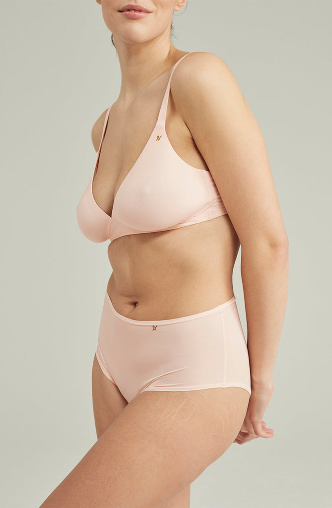 The Second Skin Stretch Easy Does It Bralette Blush Pink - My Lingerie Obsession 