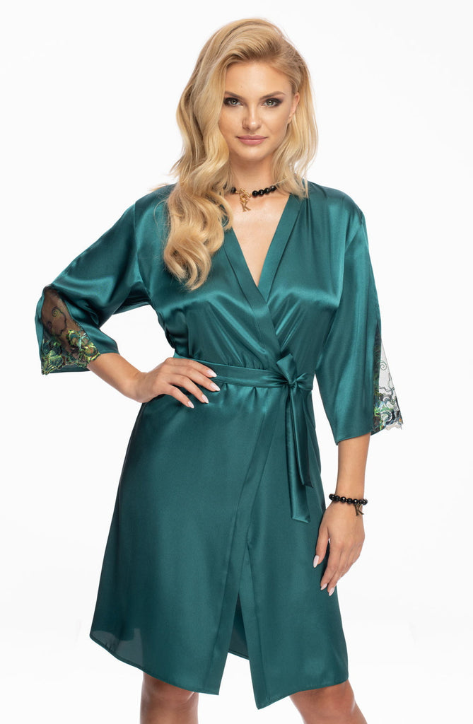 Irall Nikita Dressing Gown Jade - My Lingerie Obsession 