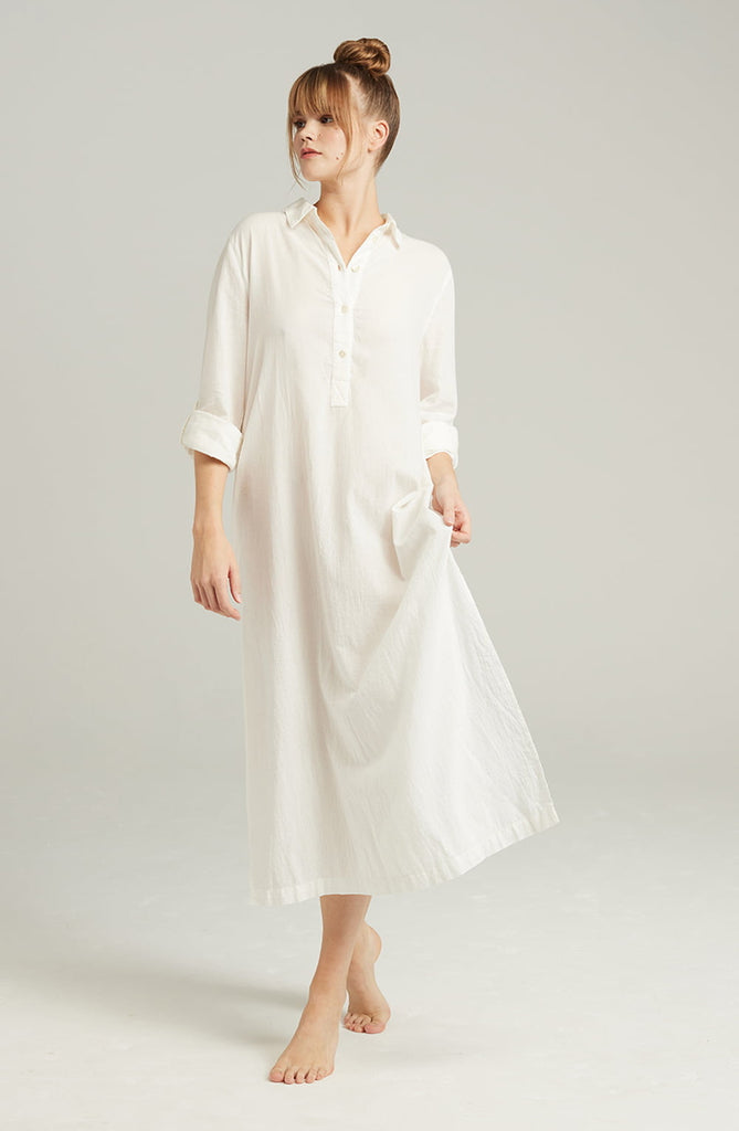 The Maxi Shirt Organic Cotton White - My Lingerie Obsession 