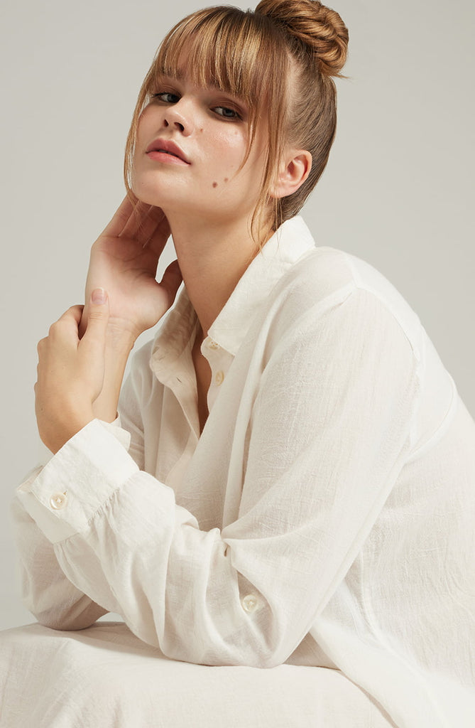 The Maxi Shirt Organic Cotton White - My Lingerie Obsession 