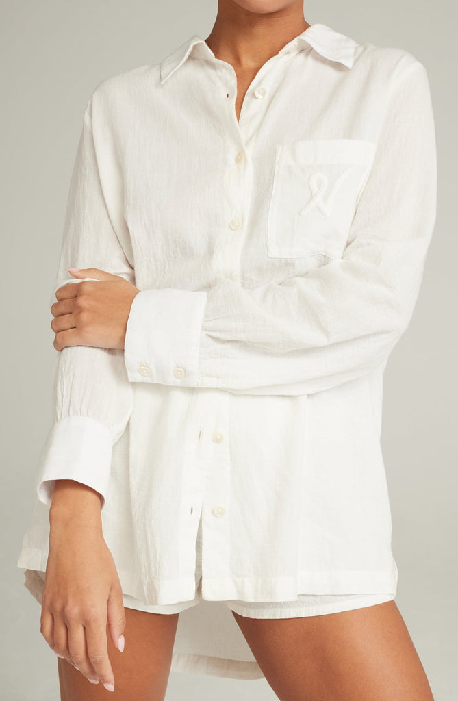 The Midi Shirt Organic Cotton White - My Lingerie Obsession 