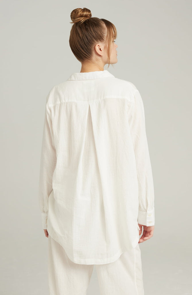 The Midi Shirt Organic Cotton White - My Lingerie Obsession 