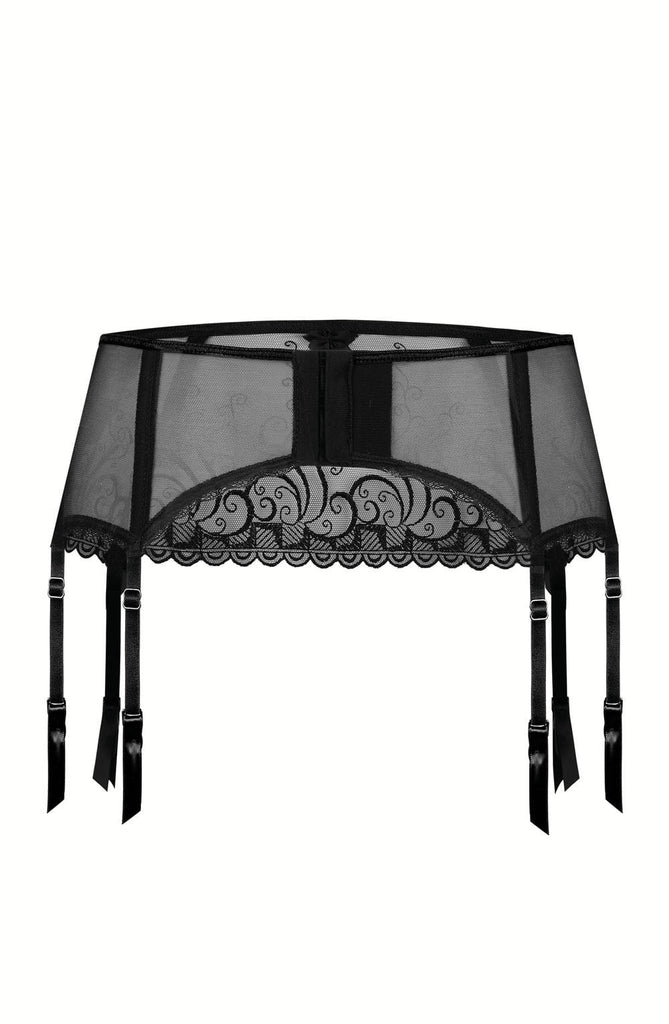 Roza Anuk Suspender Belt Black - My Lingerie Obsession 