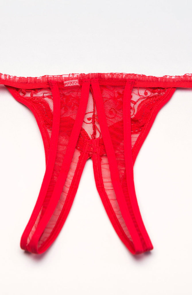 Shirley of Hollywood 10 Thong Red - My Lingerie Obsession 