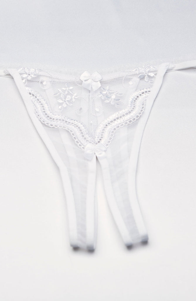 Shirley of Hollywood 10 Thong White - My Lingerie Obsession 