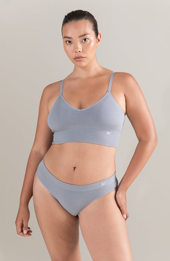 The TENCEL Seamless Bralette Storm Grey - My Lingerie Obsession 