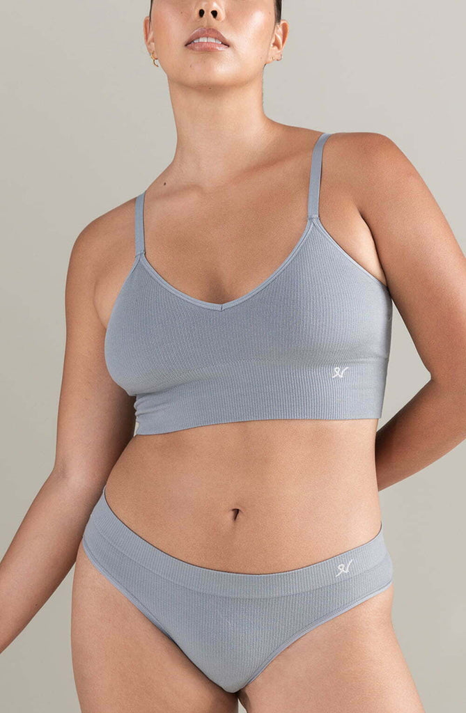 The TENCEL Seamless Bralette Storm Grey - My Lingerie Obsession 