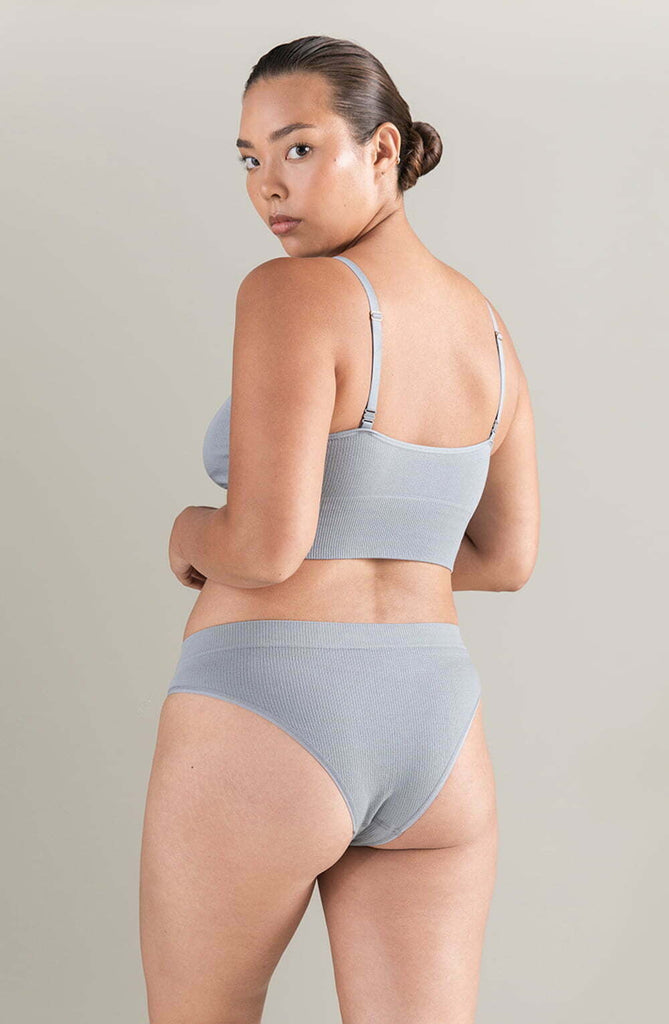 Nudea The TENCEL High Leg Brief Storm Grey - My Lingerie Obsession 