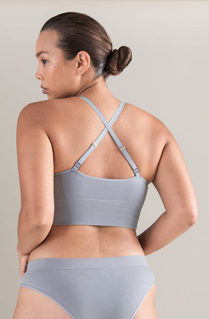 The TENCEL Seamless Bralette Storm Grey - My Lingerie Obsession 