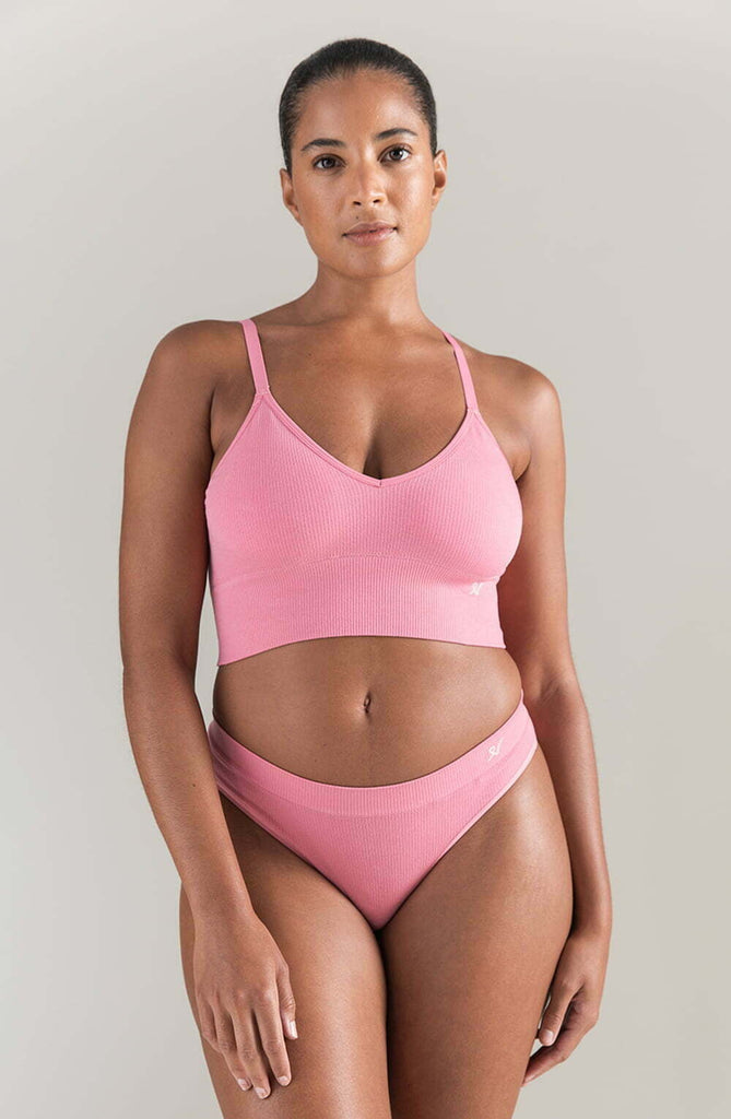 The TENCEL Seamless Bralette Rose Pink - My Lingerie Obsession 