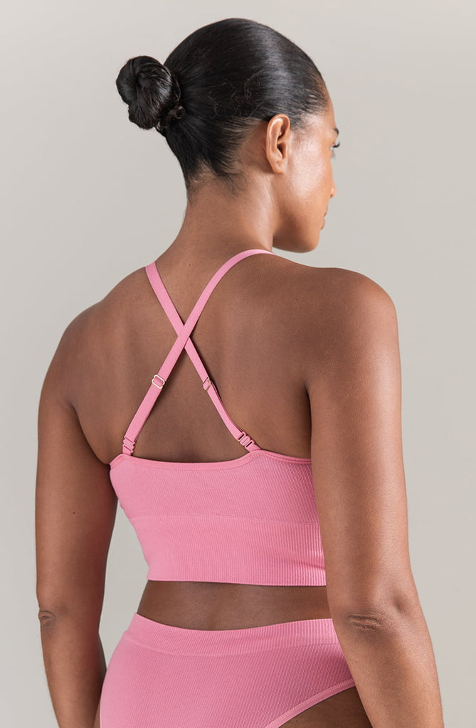 The TENCEL Seamless Bralette Rose Pink - My Lingerie Obsession 