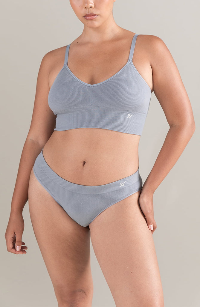 Nudea The TENCEL High Leg Brief Storm Grey - My Lingerie Obsession 