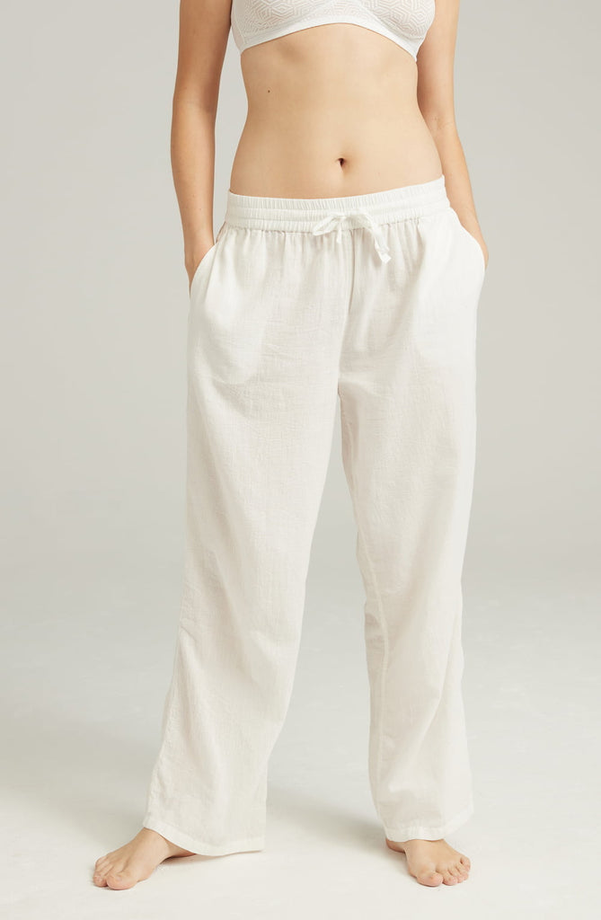 The Classic Trouser Organic Cotton White - My Lingerie Obsession 