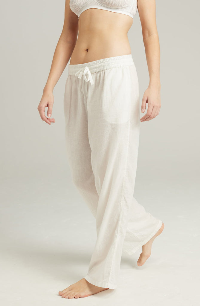 The Classic Trouser Organic Cotton White - My Lingerie Obsession 