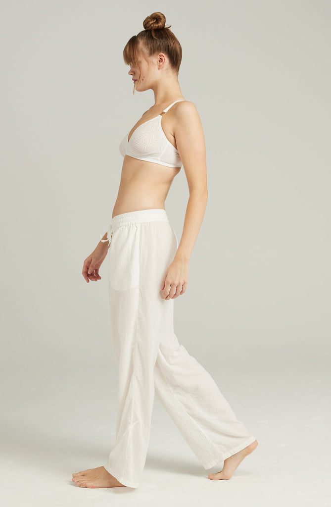 The Classic Trouser Organic Cotton White - My Lingerie Obsession 