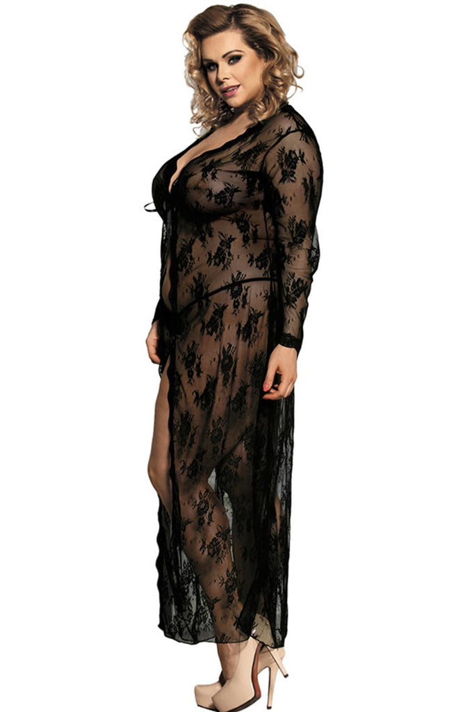 YesX YX824Q Long Black Gown - My Lingerie Obsession 