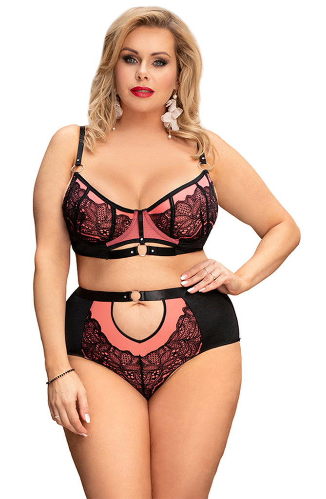 YesX YX831Q Bra Set Pink - My Lingerie Obsession 