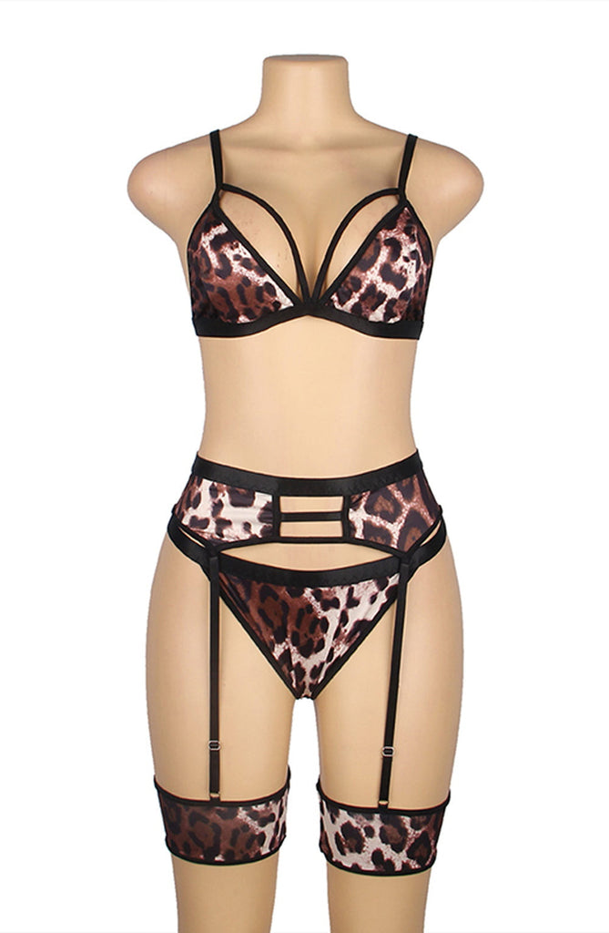 YesX YX837 Leopard Print Set - My Lingerie Obsession 