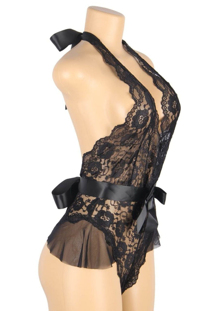 YesX YX857 Black Teddy - My Lingerie Obsession 