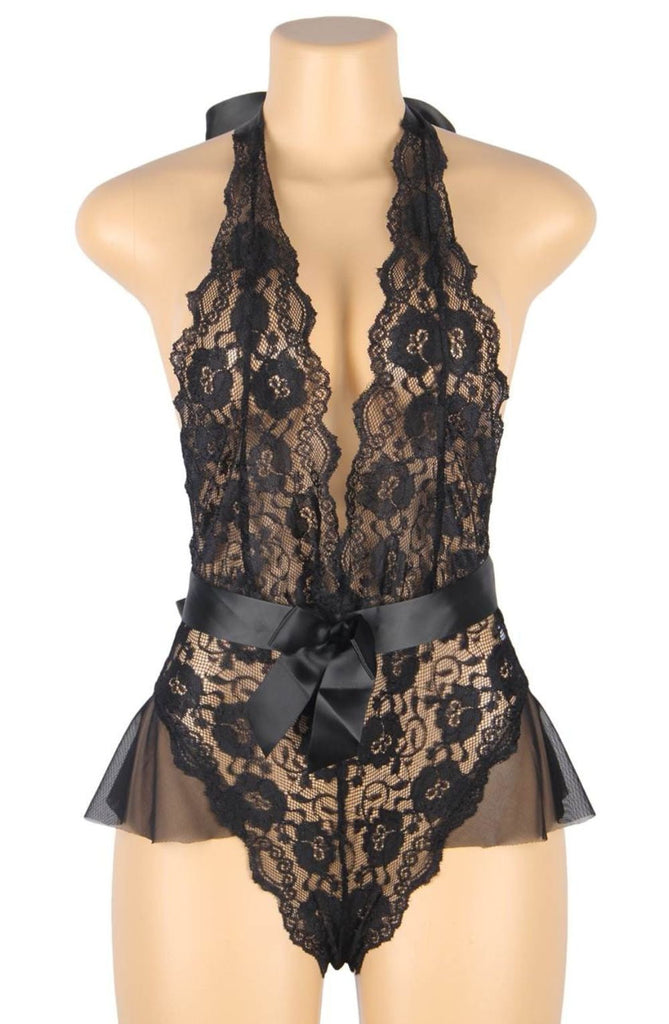 YesX YX857 Black Teddy - My Lingerie Obsession 