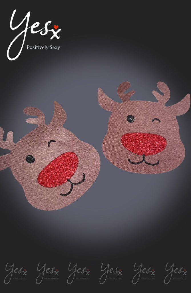 YesX YX960 Brown/Red Reindeer Nipple Covers - My Lingerie Obsession 