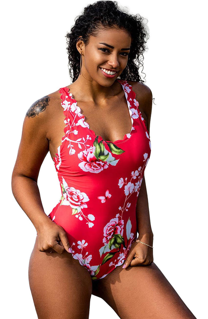 YesX YX978 One Piece Swimsuit Pink - My Lingerie Obsession 