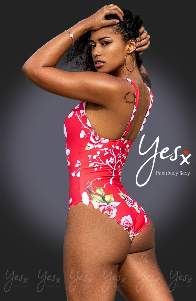 YesX YX978 One Piece Swimsuit Pink - My Lingerie Obsession 