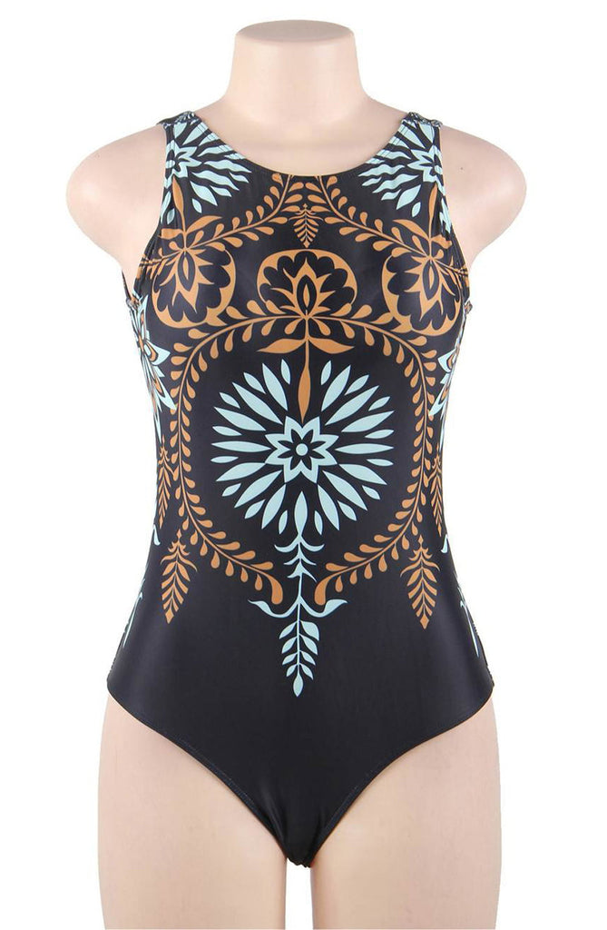 YesX YX961 One Piece Swimsuit Navy - My Lingerie Obsession 