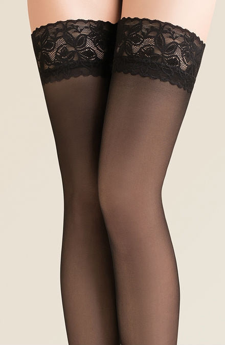 Gabriella Calze 200 Hold Ups Black - My Lingerie Obsession 