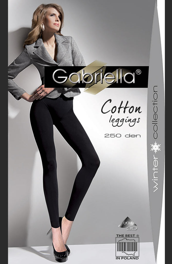 Gabriella Cotton Leggings Black - My Lingerie Obsession 