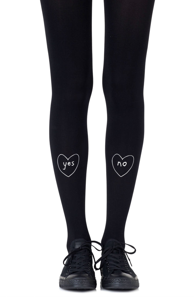 Zohara "So Call Me Maybe" Black Tights - My Lingerie Obsession 