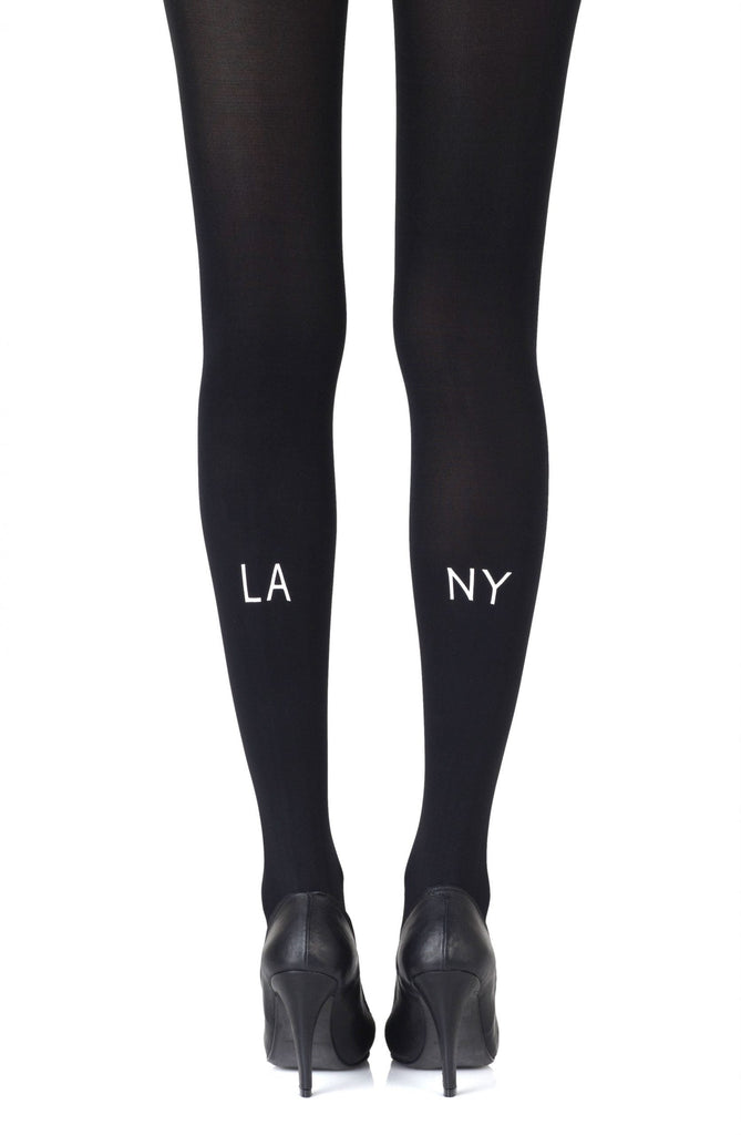 Zohara "East West" Black Tights - My Lingerie Obsession 