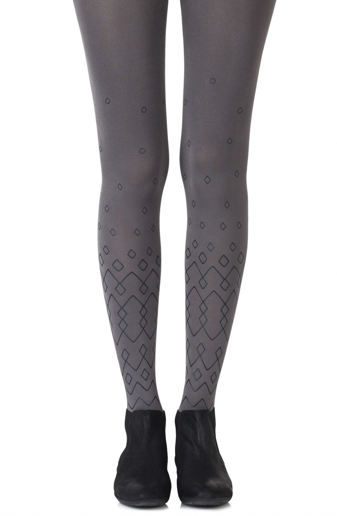 Zohara "Diamonds Are Forever" Grey Tights - My Lingerie Obsession 