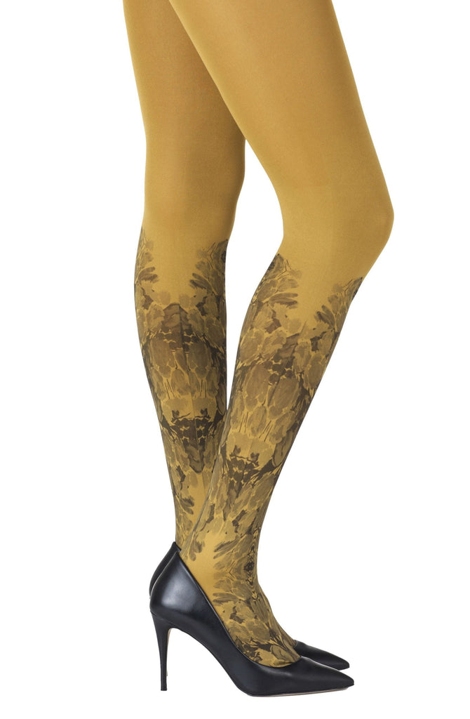 Zohara "Totally Tulip" Mustard Tights - My Lingerie Obsession 