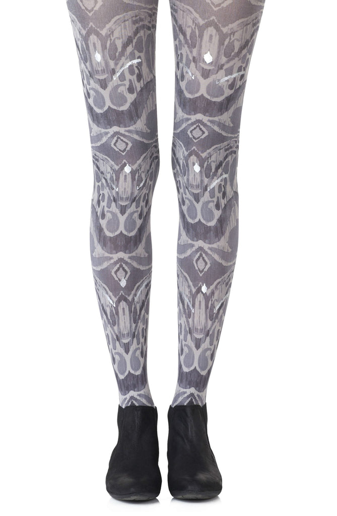 Zohara "Silver Haze" Grey Tights - My Lingerie Obsession 